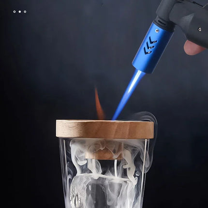 HONEST Metal Gas Lighter Jet Butane Cigar Lighter Windproof Kitchen Pipe BBQ Jewelry Welding Lighter Men's Outdoor Gadgets