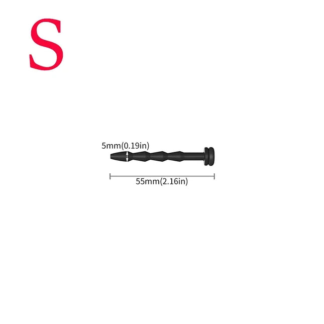 Reusable Long Hollow Silicone Urethral Catheter Male Dilator Plug Adult Pleasure Toys for Men