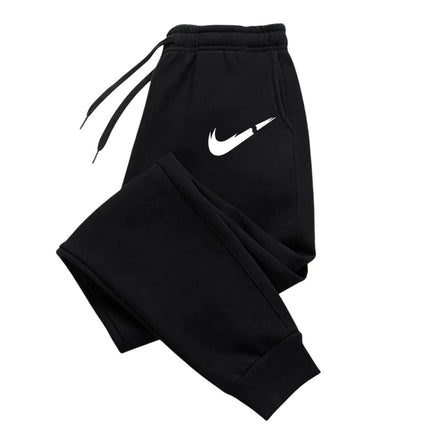 Printed logo pants, men's fashion sport pants, drawstring sport pants, casual loose pants, wholesale sport pants