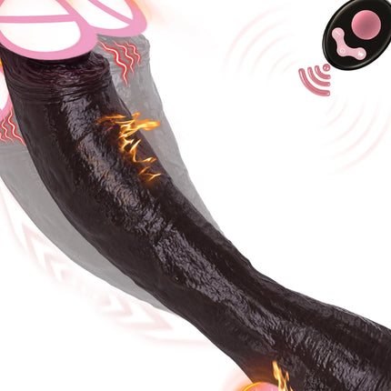 Huge Realistic Dildo Vibrator Penis Telescopic Swing Heating Silicone Dildos Female Remote Control Vibrators For Women Sex Toys