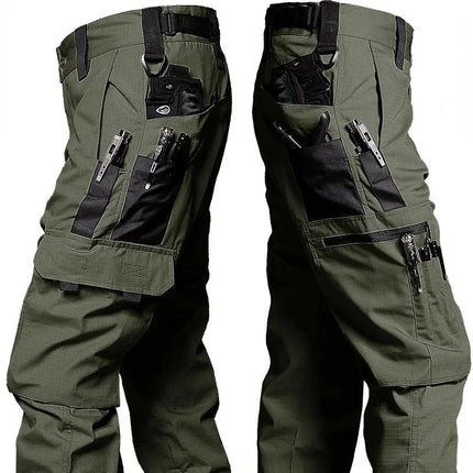 Men's Casual Tactical Pants Multi Pockets Work Trousers Male Outwear Straight Autumn Cargo Pants Spring Wear-resistant Trousers