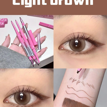 Punk Red Eyebrow & Eyeliner Gel 2 In 1 With Angled Brush Smudge-Proof Waterproof Creamy Smooth for Brows & Under Eye Makeup