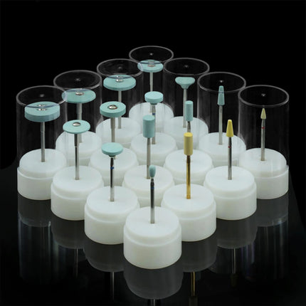 10Pcs High Quality Dental Ceramic Diamond Polishing Burs for Dentist Lab Quick Polishing Zirconia Porcelain Crown Tools