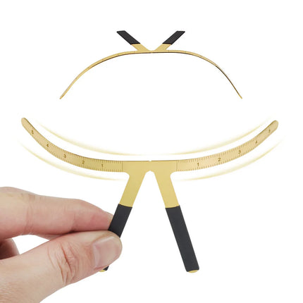 Metal Ruler Mesurement for Permanent Makeup Microblading Tattoo Triangulate Balance Eyebrow Rule Thrush tool Permanent Makeup