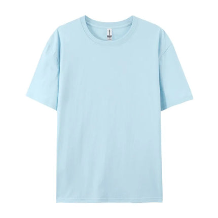 Free Printing 180gsm 100% Cotton Short Sleeve Tops Tee, Custom Order Choice Yourself, Unisex O-Neck Men's T-Shirt Plus Size S-6XL