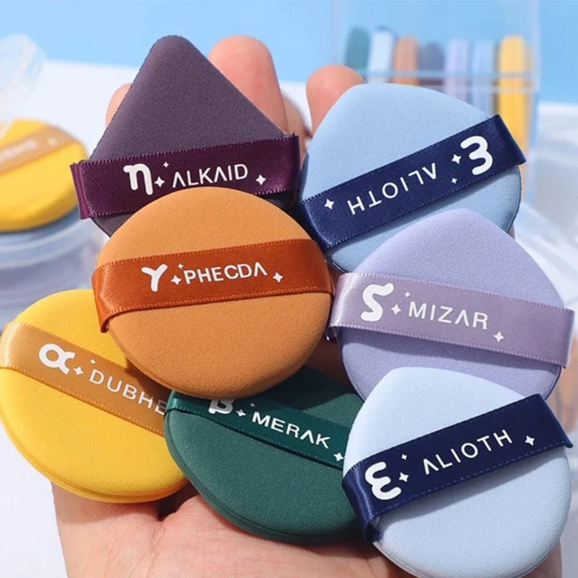 New Hydrophilic Polyurethane Round Facial Powder Soft Dry and Wet Dual-Use Cosmetic Puff Washable Lightweight Makeup Sponge