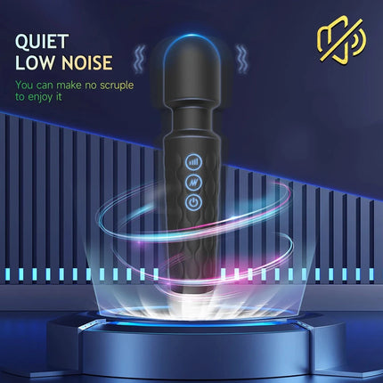 Adult Sex Toy Vibrator Wand for Women Clitoral Nipple Stimulator with 8 Speed 20 Vibration Modes Female G Spot Masturbation Wand