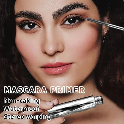 Steel Tube Mascara-Special Spiral Brush,Waterproof LongLasting Silk Fiber Mascara,keep Each Eyelash Curled for aLong Time Makeup