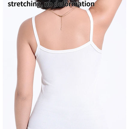 3/6 Pcs Ladies' Summer Korean Version Of Suspender Vest With Solid Color Foundation Joker Sexy Suspender Top Slim And Thin Teen