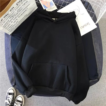 Women's Sweatshirts High Quality Pure Color Hooded Long Sleeve Pullover All Season Feamle Home Outdoor Casual Sporty Warm Hoodie
