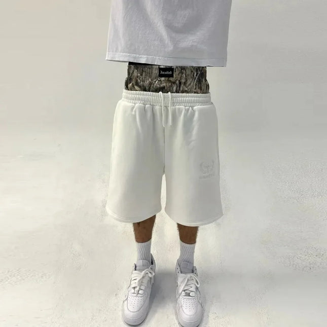 Men's Oversized Double-Layer Gothic Pants, American Fashion, Streetwear Y2K, Harajuku, Loose Fit, High Waist, Wide Legs