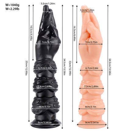 NEW Huge Butt Plug Simulation Hand Fist Dildo Anal Plug Female Male Gay Hand Touching G-spot Vaginal Anal Dilator Sucker Sex Toy