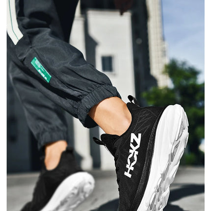 Carbon Plate Air Cushion Running Shoes for Men Soft Chunky Sneakers Women Daily Commuting Shoes Outdoor Casual Walking Shoes