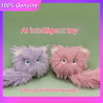 100%Genuine Ai Intelligent Toy Overseas Edition Voice Conversation Stray Cat Double Eye Emotions Wifi Interaction Accompany Doll