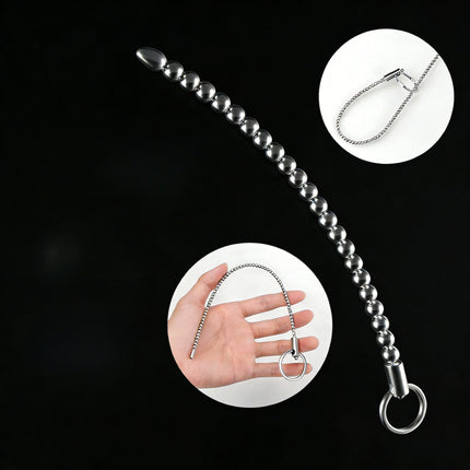 Stainless Steel Urethral Sound Dilators Penis Plug Insert Stimulation Catheter Beads Male Masturbator Horse Eye Sticks BDSM