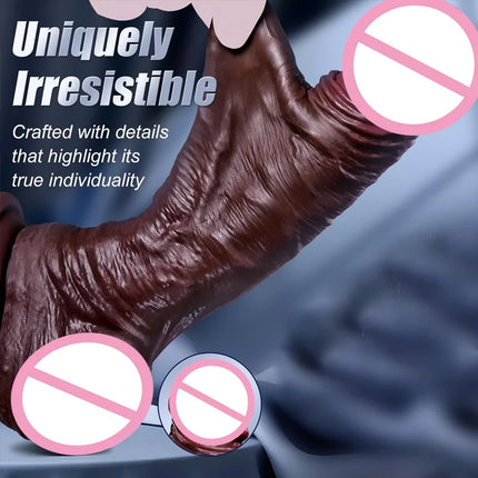 Wearable Strap on Realistic Dildos for Women Masturbators Products Skin Sliding penis Suction Cup Hands-Free G Spot Sex Toys 18