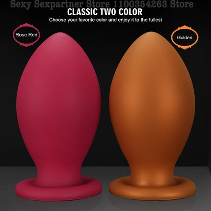 NEW Dragon Egg Anal Plug Xxl Fisting Anal Plug Smooth Silicone Butt Plug Prostate Sex Toy For Women/Men 18 Dilatador Anal Beads