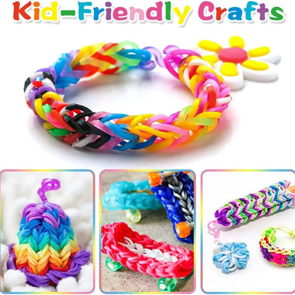 Loom Rubber Bands Refill Kit Premium Bracelet Making Kit for Kids Weaving DIY Crafting Toys Christmas Gift Children Toys