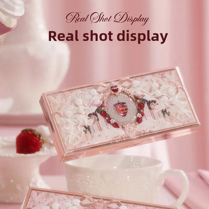 Flowerknows Strawberry Cupid Collection Facial Complexion Palette Blush Eyeshadow Highlighter Flower Know Face Bronzer Palette