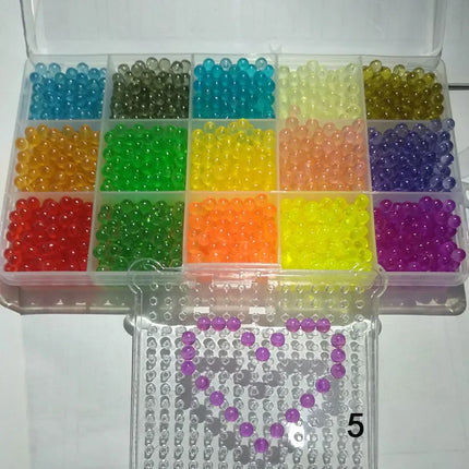 Beads Puzzle Crystal DIY Water Spray Beads Perlen Set Ball Games 3D Handmade Magic Toys for Children Water Mist Magic Beads