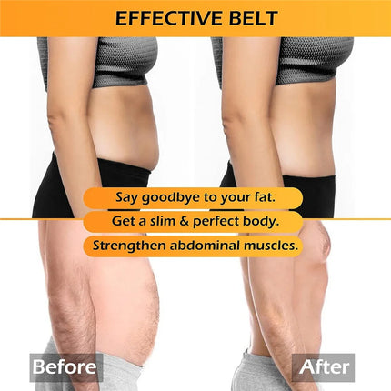Smart EMS Ab Stimulation Belt - Rechargeable Muscle Toner for Home Gym Fitness & Body Contouring