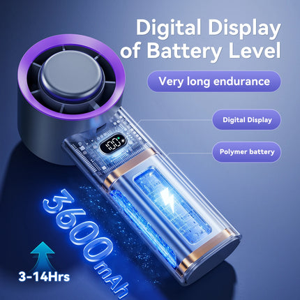 Portable Fan For Travel Mini: Small Pocket Handheld Fan Personal Rechargeable Turbo USB High Speed Keeping Cool In Hot Weather