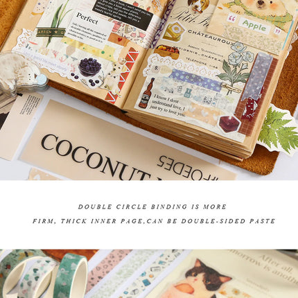 MINKYS 5pcs/set Basic Grid Star Decorative Tape Cute Cartoon Creative Washi Tape School Stationery