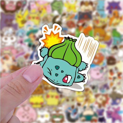 10/30/50/100pcs Pokemon Art Graffiti Stickers Classic Cartoon Decal DIY Motorcycle Helmet Guitar Waterproof Cute Pikachu Sticker
