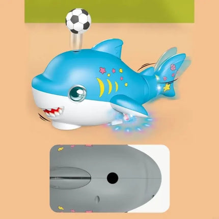 Electric Swinging Shark Blowing Ball Automatic Obstacle Avoidance With Music And Lights Toddler Kids Toys Baby Educational Gift