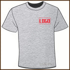Grey (Chest Logo) / M / No