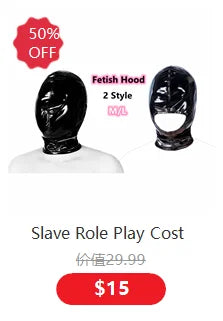 Exotic Accessories of Leather Bondage Fetish Eye Mask Sex Toys for Women Couples Bdsm Cosplay Blindfold Erotic Flirting Costumes