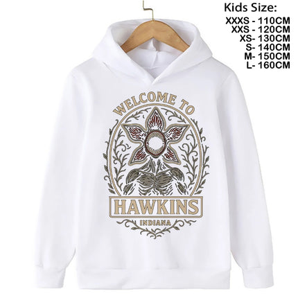 The Demogorgon Hawkins Cannibal Flower Hoodie Kids Cartoon Boys Girls Children Sweatshirts