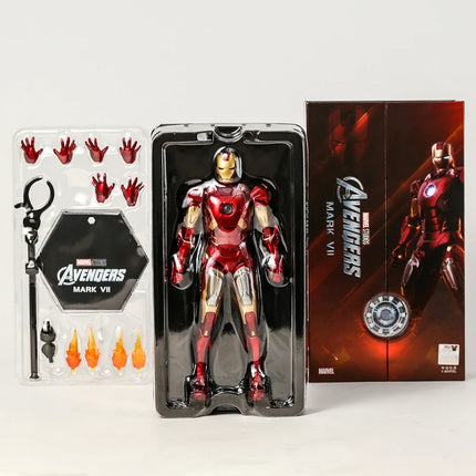 ZD Toys Iron Man Mark MK 1-7 17 21 42 43 45 46 85 Tony Stark Collectible Model Doll Action Figure Toy