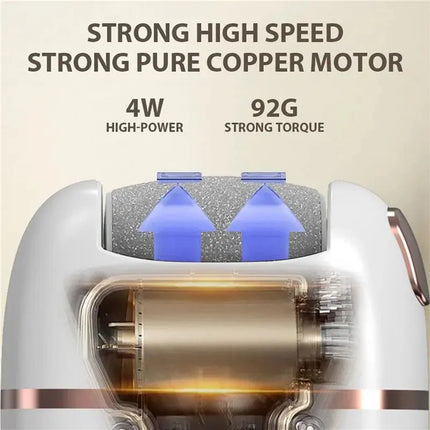 CKFAM-Rechargeable Electric Foot Grinder Dead Skin Remover Calluse Feet Scrubber Electric Foot File Dry Dead Cracked Foot Care