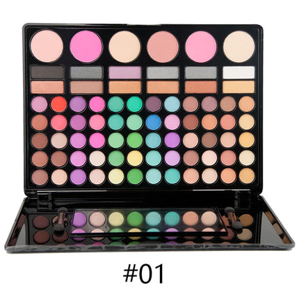 Makeup Set for Women 78 Color Eye Shadow Pearlescent Matte Glitter Shimmer Luminous Eyeshadow Powder Sequins Eyeshadow Palette
