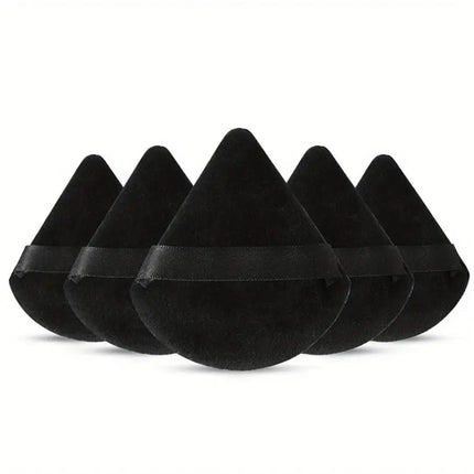 5 pcs new triangular sponge puffs with a soft  skin friendly and delicate makeup feel  suitable for home or travel use