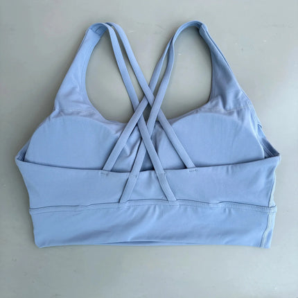 Solid Color Fitness sport Bra Women Cross soft high strength Tight Top Comprehensive Training Gym Yoga Underwear With Chest Pad