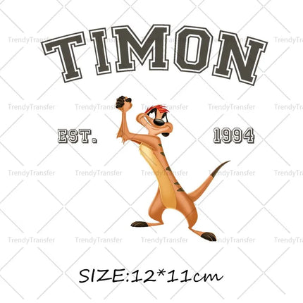 Hakuna Matata The Lion King Simba Iron on Transfers Thermal Patches on Tshirts Heat Press Stickers Decals for Clothes