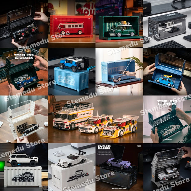 MOC PB8801-8849 Technical Speed Car MX5 Racing Car Model Camper Container Building Block Brick Assembly Toys Kids Xmas Gift