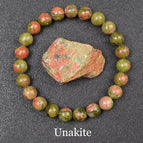 2 Unakite / 19cm-7.5inch / 8mm beads