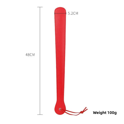 BDSM PU Leather Spanking Paddle Long Handle Fetish Slapper Bondage Slave Restraint Adult Sex Toy for Couples Role Play Gear