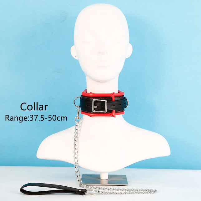 Erotic Adult Toy Kit: Handcuffs, Ankle Cuffs, Collar – BDSM Sex Bondage Set for Women – Adult Games Sex Products