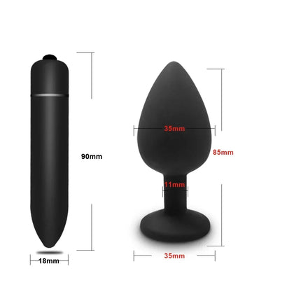 Soft Silicone Anal Butt Plug Unisex Sex Toys Men Prostate Massager Adult Gay Ass Stuffed Anal Trainer Massager for Couples
