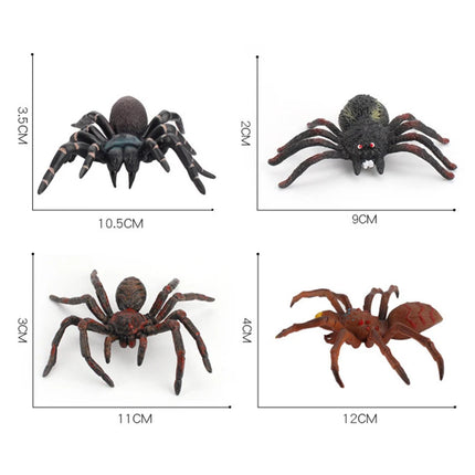 Simulation Animal Model 10cm Large Fake Spider Tarantula Black Spider Fun Halloween Prank Horror Props Children Novelty Toy
