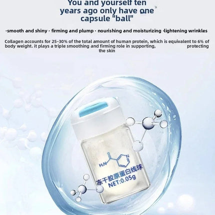 Korea Facial Hydrolyzed Silk Protein Collagen Thread Ball Serum Moisturiz Hydration Lifting Firm Fine lines Essence SkinCare