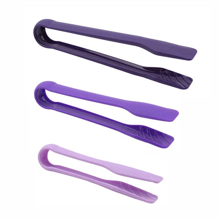 JCD 3pcs Plastics Food Tong Kitchen Tongs Non-slip Cooking Clip Clamp BBQ Salad Tools Grill Kitchen Accessories
