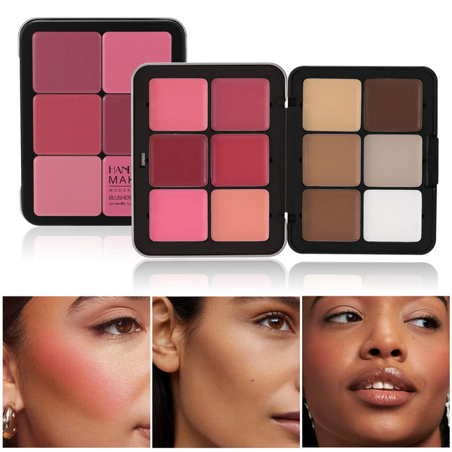 Waterproof Cream Blush Palette 12 Color Matte Long Lasting Natural Concealer Foundation Highlighter Contour Stick Makeup