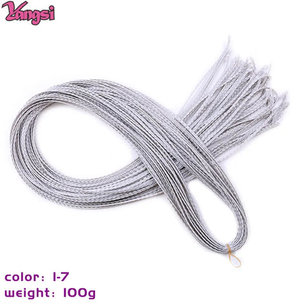 Full Star 30 Inch Synthetic Zizi Braids Thin Box Braids Hair Extensions Brown Pink Blue Red 613 Ombre Box Crochet Braiding Hair