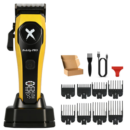 BRDCLIP Professional 7500RPM Barber Hair Clipper Set DLC Blade Base Charger 2-Speed Hair Trimmer Salon Use for Men Shaver