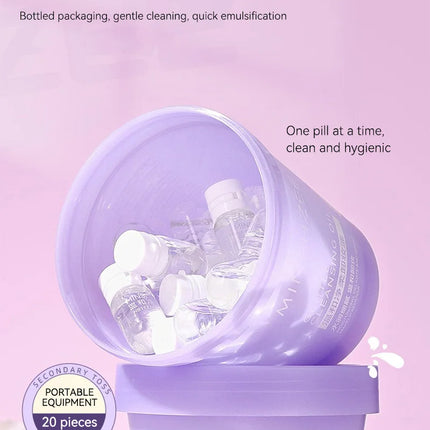 Mingxizhi Cleansing Oil - Gentle Deep Cleansing for Eyes, Lips, and Face, Single-Use Portable,A must-have makeup remover for tra